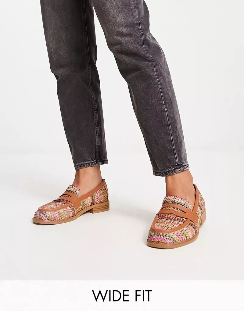 ASOS Wide Fit Изумительные разноцветные лоферы на плоской подошве, связанные крючком
ASOS Wide Fit Изумительные разноцветные лоферы на плоской подошве, связанные крючком