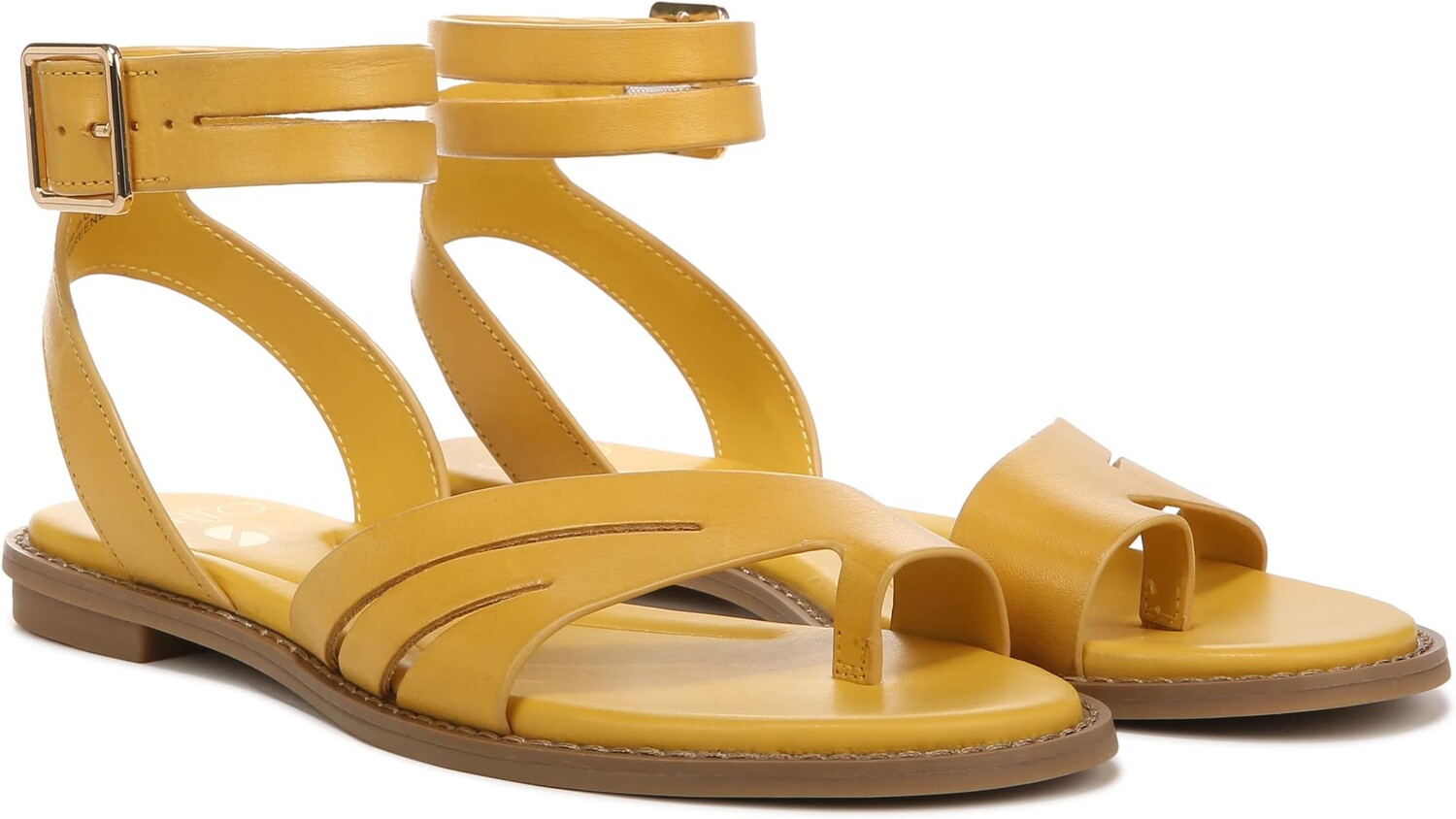 Сандалии на плоской подошве Greene Franco Sarto, цвет Sunset Yellow Leather 
Сандалии на плоской подошве Greene Franco Sarto, цвет Sunset Yellow Leather