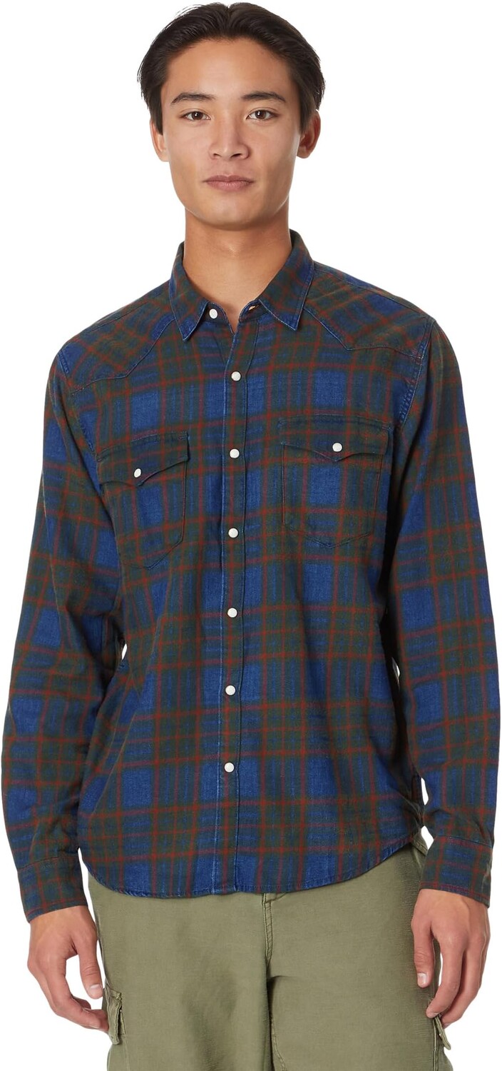 Рубашка с длинным рукавом в клетку индиго в стиле вестерн Lucky Brand, цвет Green Plaid
Рубашка с длинным рукавом в клетку индиго в стиле вестерн Lucky Brand, цвет Green Plaid