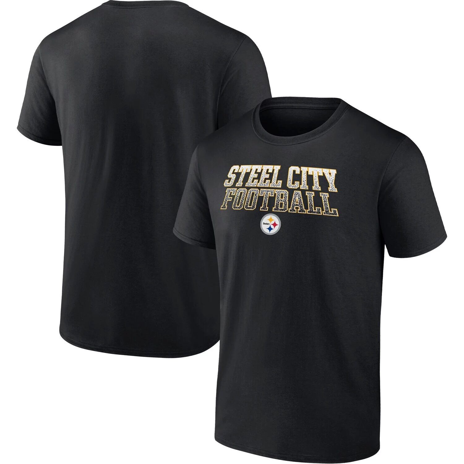 Мужская черная футболка с логотипом Fanatics Pittsburgh Steelers Steel City Football Heavy Hitter, Черный
Мужская черная футболка с логотипом Fanatics Pittsburgh Steelers Steel City Football Heavy Hitter, Черный
