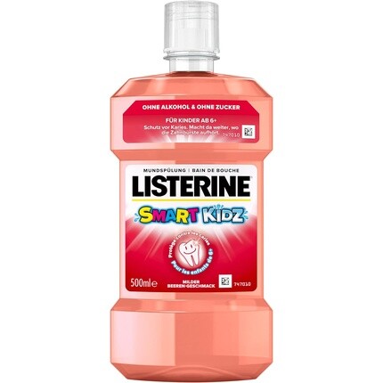 LISTERINE Smart Kidz Mild Berry 500 мл ополаскиватель для рта без спирта и сахара для детей 6+
LISTERINE Smart Kidz Mild Berry 500 мл ополаскиватель для рта без спирта и сахара для детей 6+