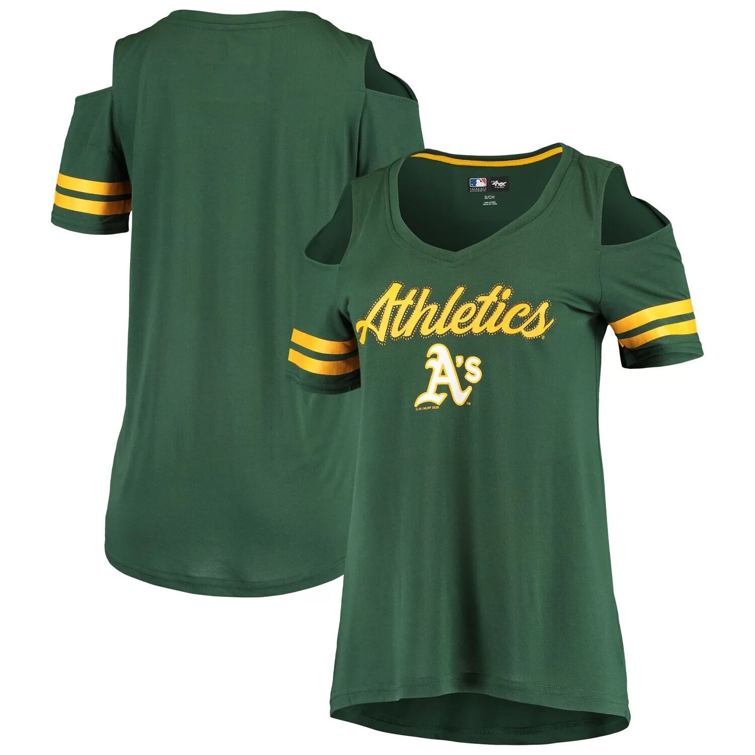 Женская футболка G-III 4Her от Carl Banks Green Oakland Athletics Extra Inning с открытыми плечами и v-образным вырезом G-III
Женская футболка G-III 4Her от Carl Banks Green Oakland Athletics Extra Inning с открытыми плечами и v-образным вырезом G-III