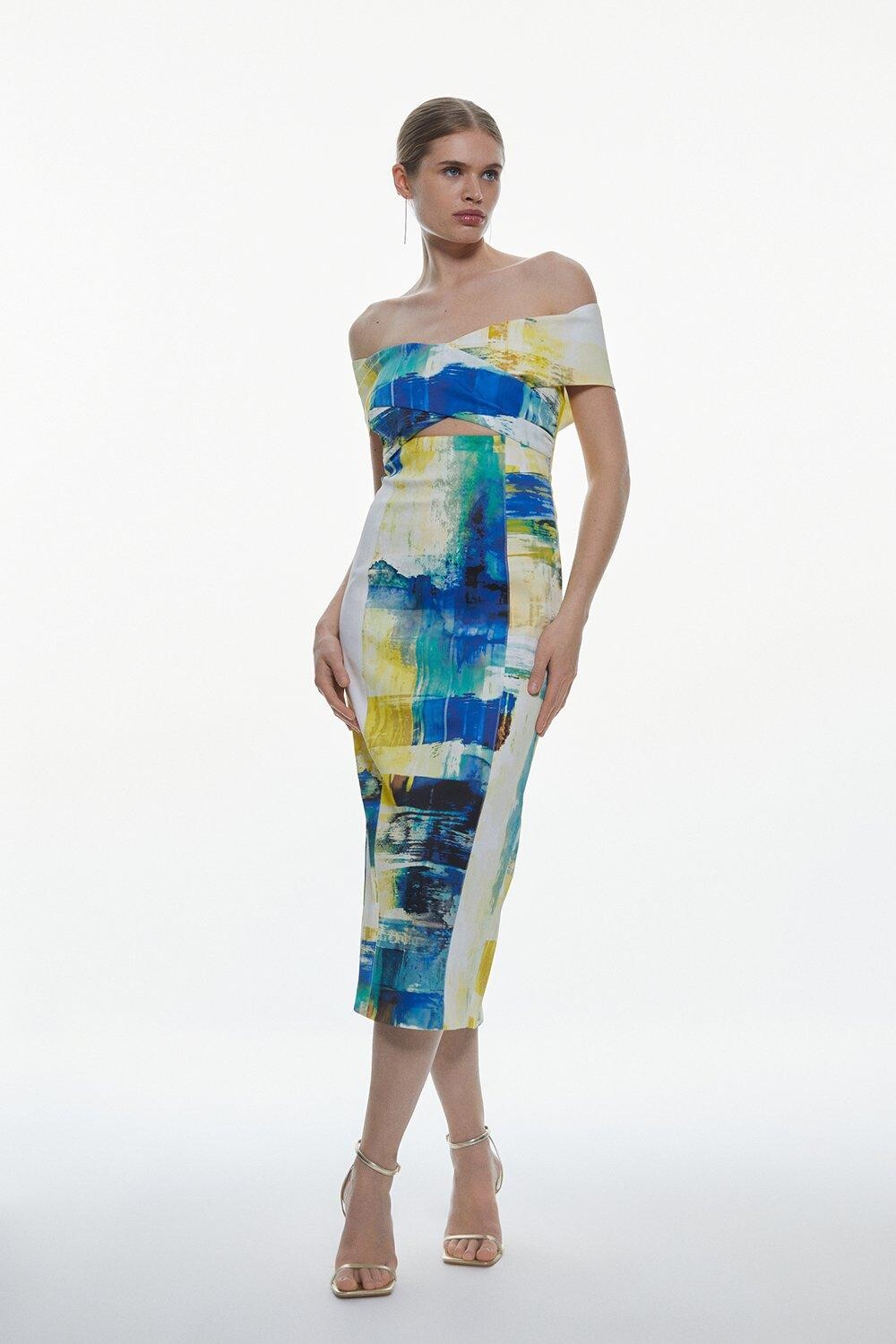 Платье миди-карандаш с принтом Italian Signature Stretch Mineral Karen Millen, мультиколор
Платье миди-карандаш с принтом Italian Signature Stretch Mineral Karen Millen, мультиколор