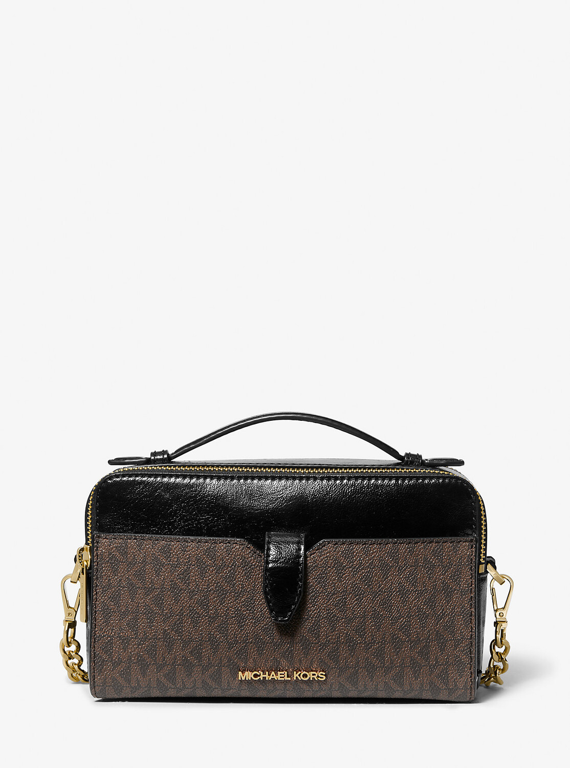 Сумка через плечо Jet Set Medium Signature с логотипом и лакированной двойной молнией Michael Kors, черный
Сумка через плечо Jet Set Medium Signature с логотипом и лакированной двойной молнией Michael Kors, черный