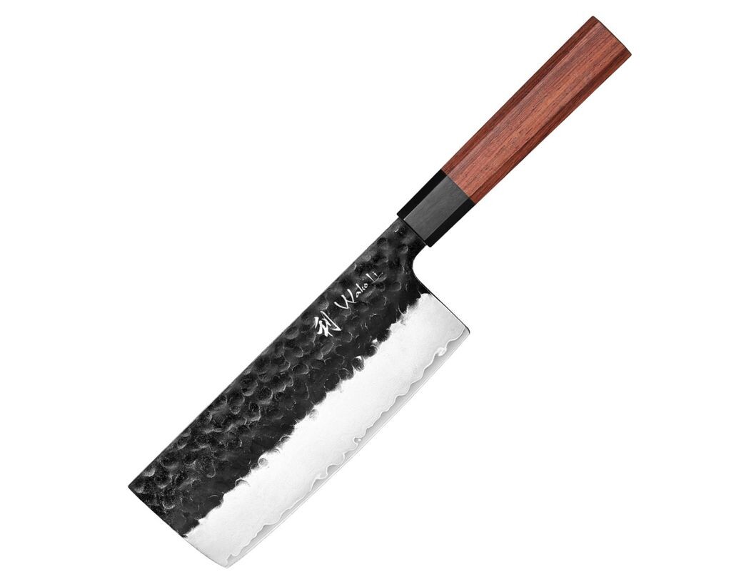 Нож Wakoli Kensei Series I Nakiri - лезвие 17,5 см из трехслойной композитной стали - ручка из красного дерева и рога буйвола
Нож Wakoli Kensei Series I Nakiri - лезвие 17,5 см из трехслойной композитной стали - ручка из красного дерева и рога буйвола