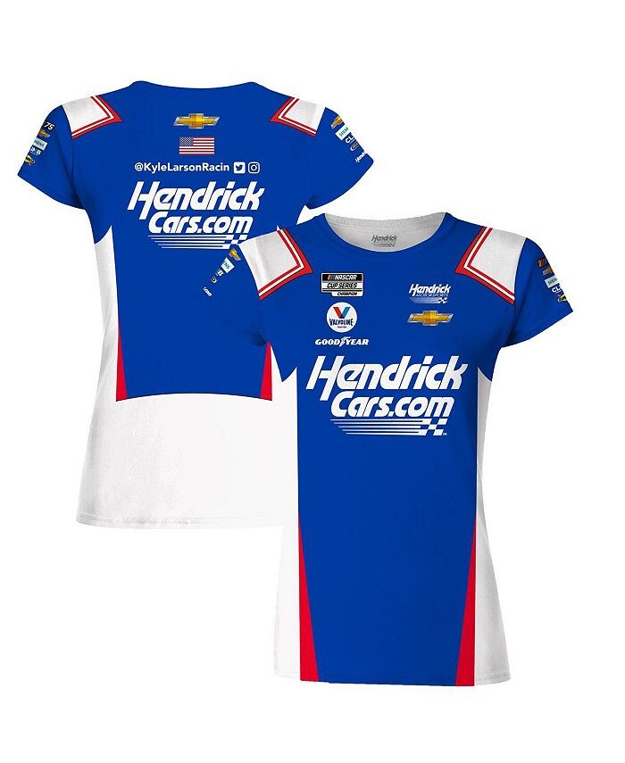 Женская футболка Royal Kyle Larson HendrickCars.com сублимированная униформа Hendrick Motorsports Team Collection, синий
Женская футболка Royal Kyle Larson HendrickCars.com сублимированная униформа Hendrick Motorsports Team Collection, синий
