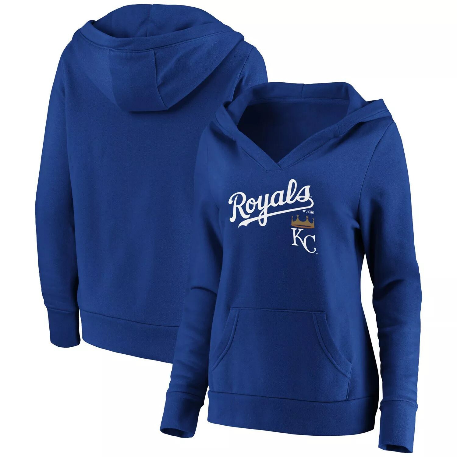 Женский пуловер с капюшоном и v-образным вырезом Fanatics Royal Kansas City Royals Core Team Fanatics
Женский пуловер с капюшоном и v-образным вырезом Fanatics Royal Kansas City Royals Core Team Fanatics