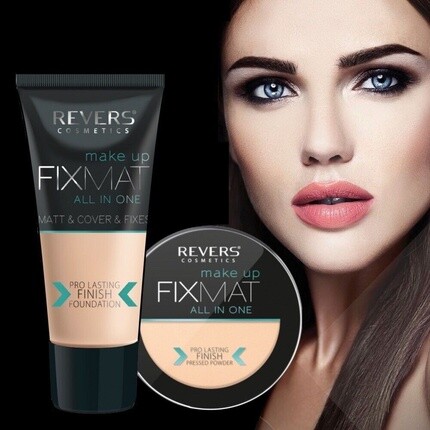 Fixmat All In One Pro Стойкая тональная основа с матовым финишем и пудрой под макияж, Revers Cosmetics
Fixmat All In One Pro Стойкая тональная основа с матовым финишем и пудрой под макияж, Revers Cosmetics