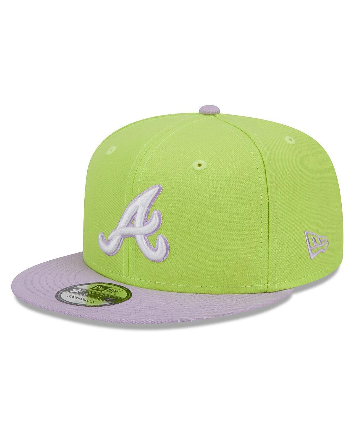 Мужская неоново-зеленая и фиолетовая базовая двухцветная шляпа Atlanta Braves Spring 9FIFTY Snapback New Era
Мужская неоново-зеленая и фиолетовая базовая двухцветная шляпа Atlanta Braves Spring 9FIFTY Snapback New Era