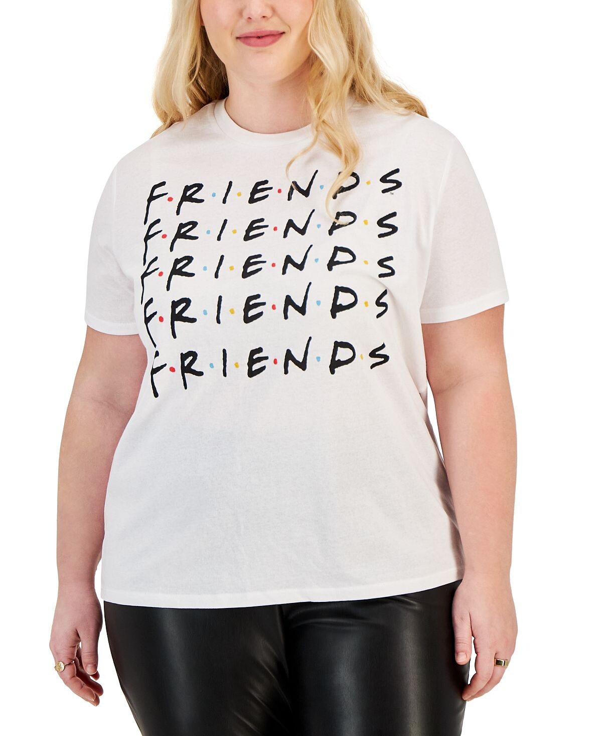 Модная футболка больших размеров с короткими рукавами и текстом Friends Love Tribe, белый
Модная футболка больших размеров с короткими рукавами и текстом Friends Love Tribe, белый