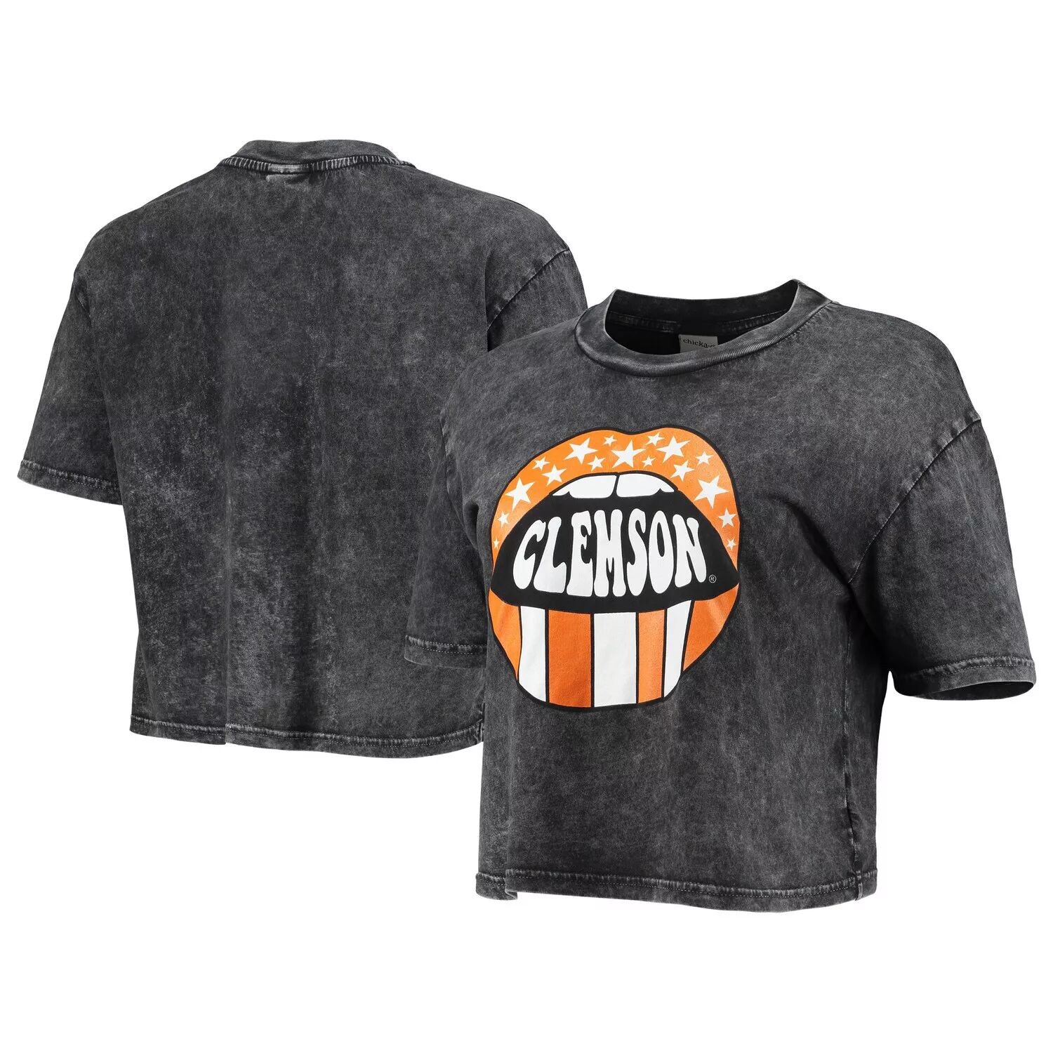 Женская футболка Chika-D Graphite Clemson Tigers Mineral Wash Lips Short 'n Sweet
Женская футболка Chika-D Graphite Clemson Tigers Mineral Wash Lips Short 'n Sweet