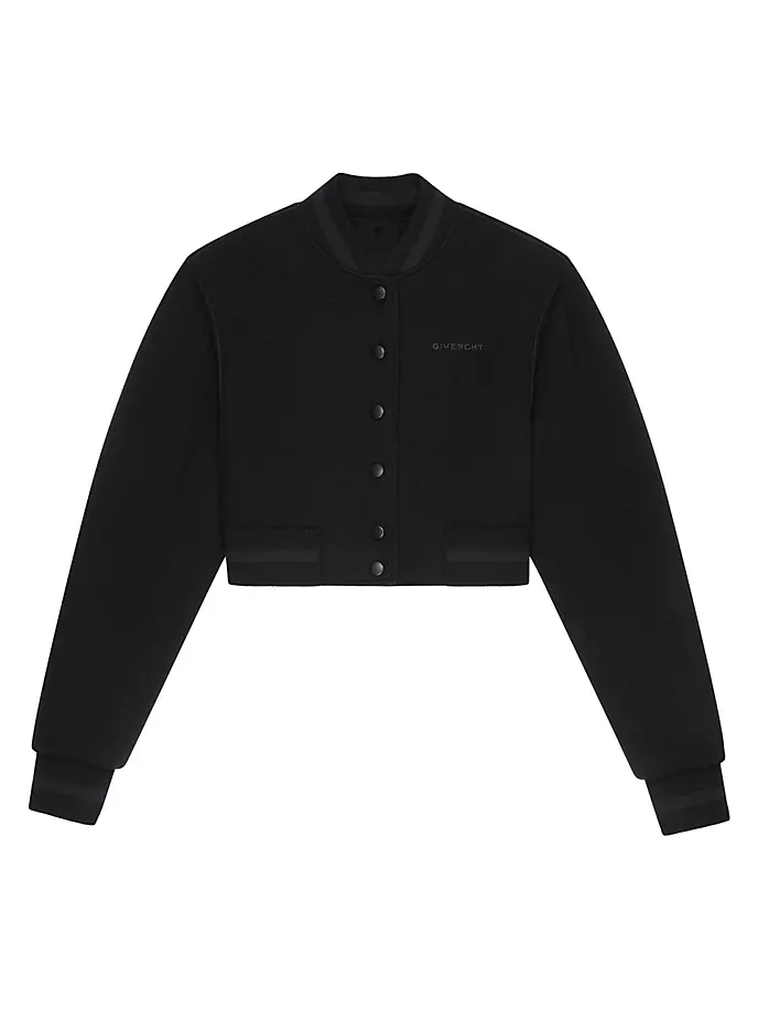Укороченная университетская куртка из шерсти со стразами Givenchy, черный
Укороченная университетская куртка из шерсти со стразами Givenchy, черный