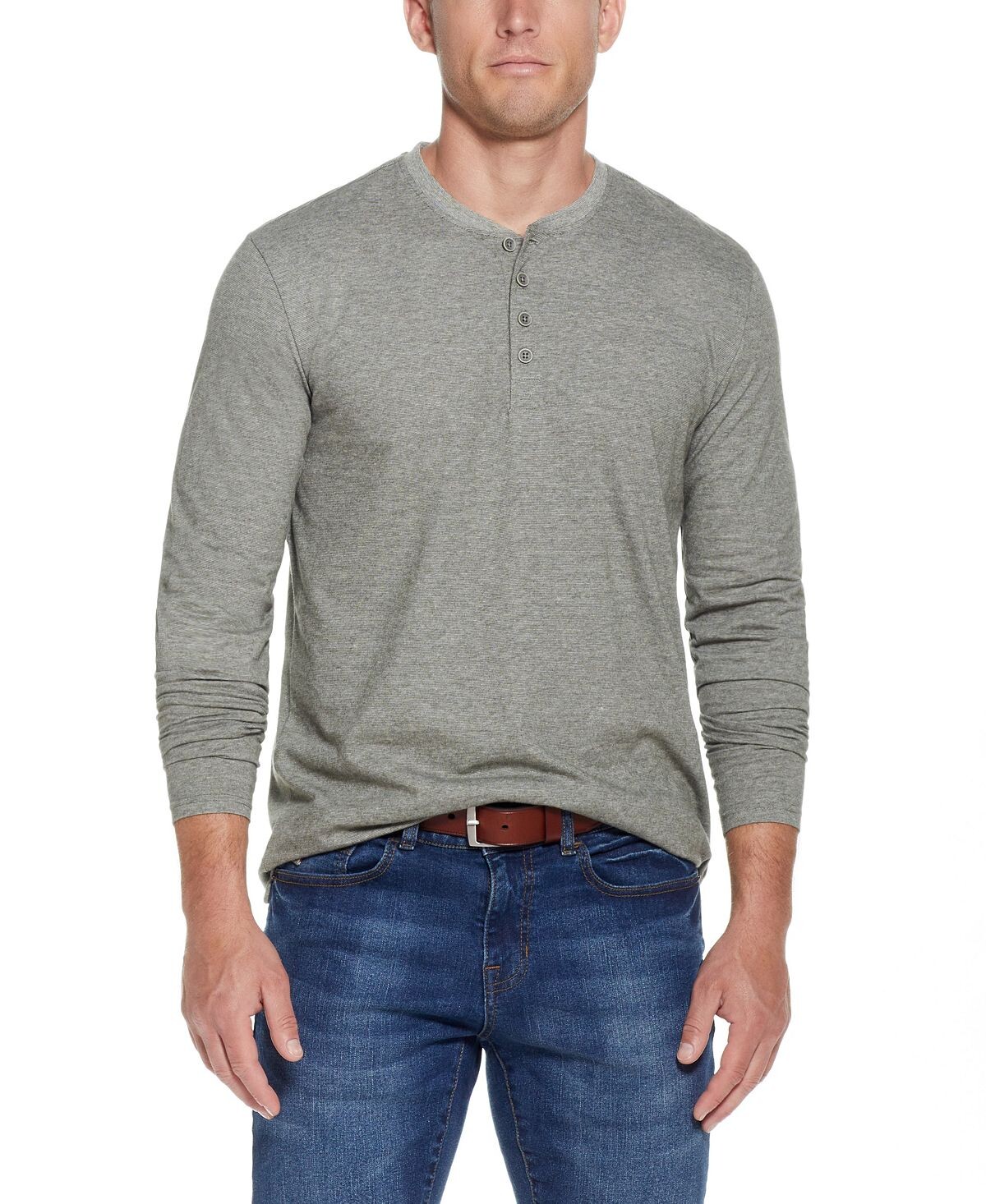 Мужская футболка Henley с длинными рукавами в микрополоску Weatherproof Vintage
Мужская футболка Henley с длинными рукавами в микрополоску Weatherproof Vintage