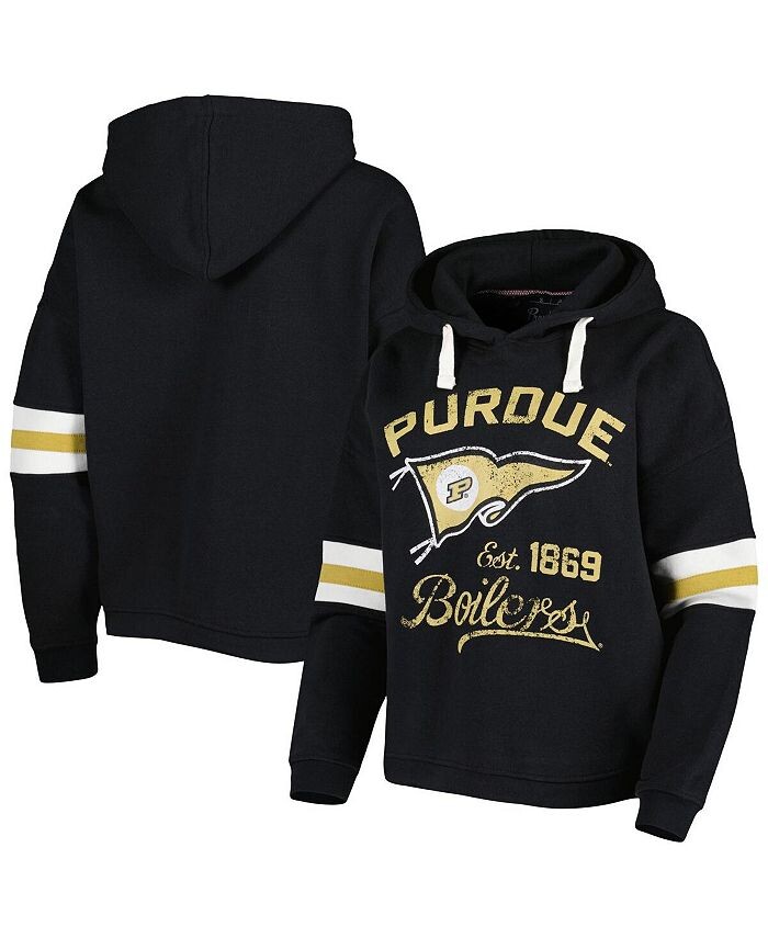 Женский черный пуловер с капюшоном Purdue Boilermakers Super Pennant Pressbox, черный
Женский черный пуловер с капюшоном Purdue Boilermakers Super Pennant Pressbox, черный