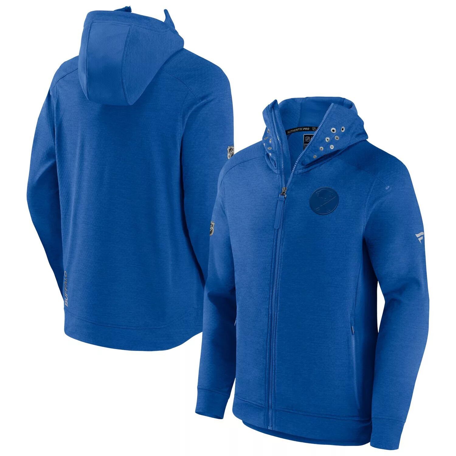 Мужская фирменная куртка с капюшоном с молнией во всю длину Heather Royal Buffalo Sabres Authentic Pro Road Tech Fanatics
Мужская фирменная куртка с капюшоном с молнией во всю длину Heather Royal Buffalo Sabres Authentic Pro Road Tech Fanatics