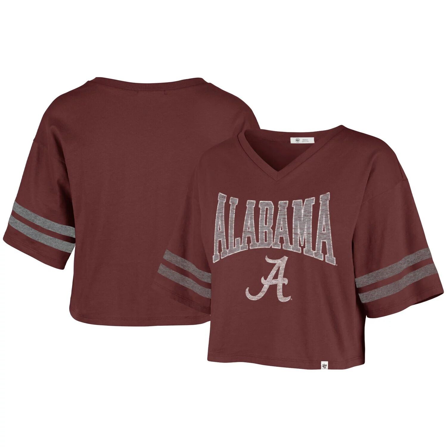 Женский укороченный спортивный топ с v-образным вырезом '47 Crimson Alabama Crimson Tide Fanfare
Женский укороченный спортивный топ с v-образным вырезом '47 Crimson Alabama Crimson Tide Fanfare