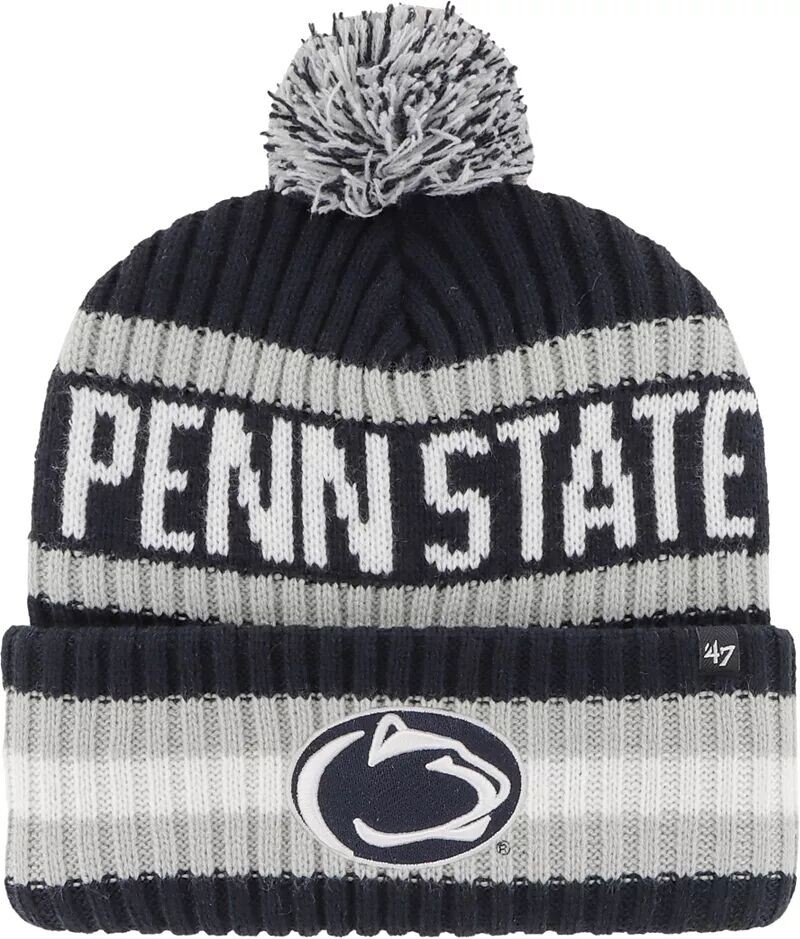 Мужская темно-синяя вязаная шапка с манжетами бренда Penn State Nittany Lions '47
Мужская темно-синяя вязаная шапка с манжетами бренда Penn State Nittany Lions '47