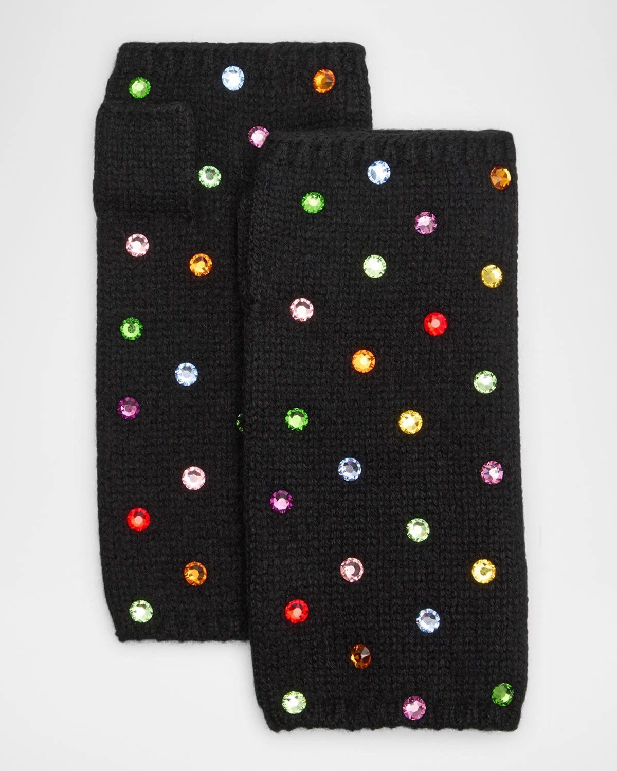 Короткие кашемировые перчатки без пальцев со стразами Carolyn Rowan, цвет Black Multicolor
Короткие кашемировые перчатки без пальцев со стразами Carolyn Rowan, цвет Black Multicolor