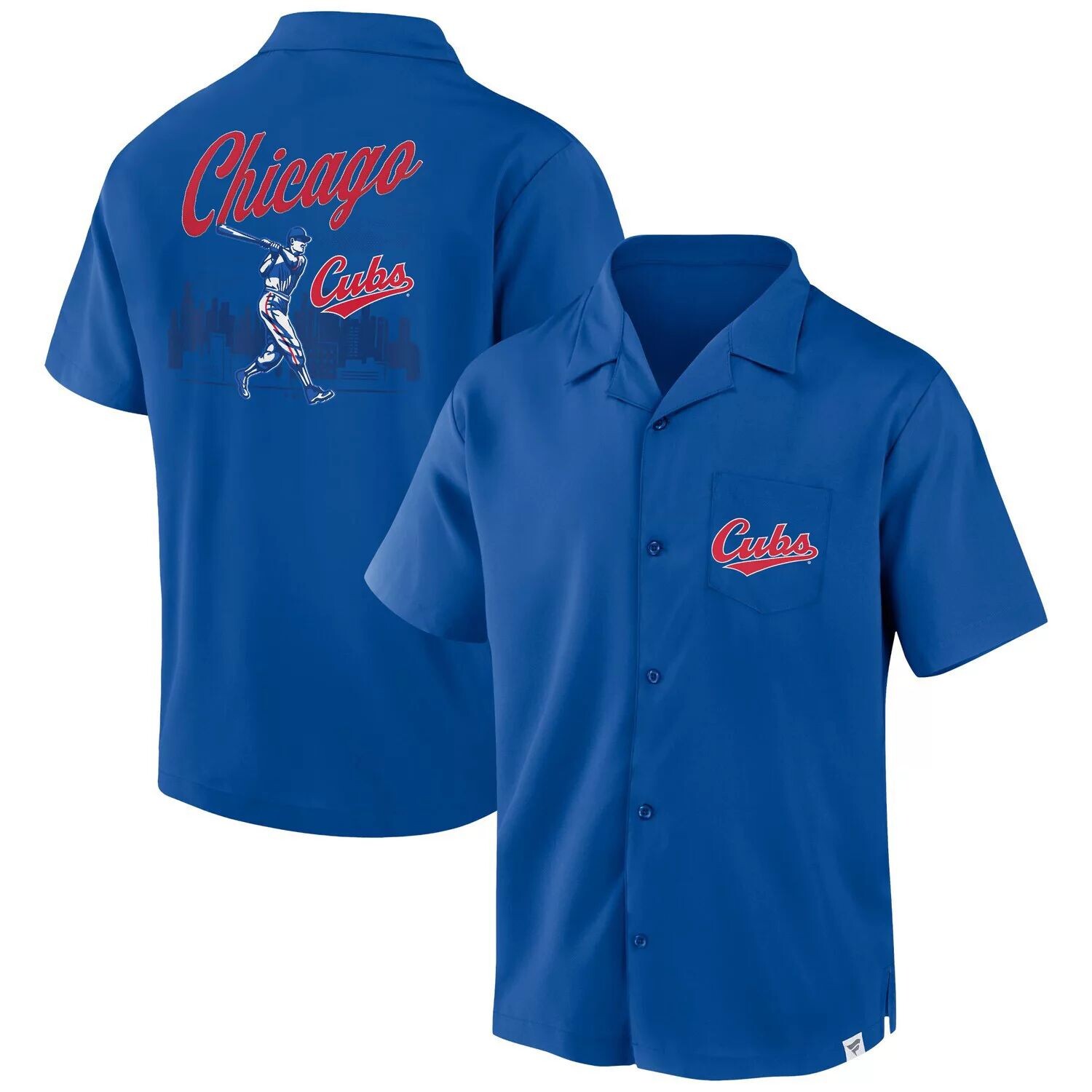 Мужская рубашка на пуговицах с логотипом Fanatics Royal Chicago Cubs Proven Winner Camp
Мужская рубашка на пуговицах с логотипом Fanatics Royal Chicago Cubs Proven Winner Camp
