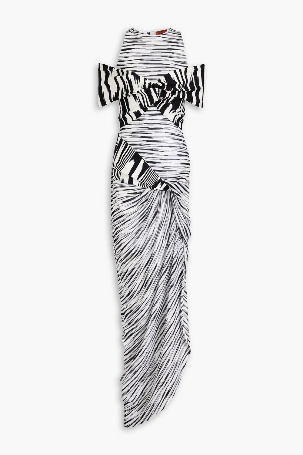 Платье макси из крученого трикотажа с открытыми плечами космического цвета Missoni, черный
Платье макси из крученого трикотажа с открытыми плечами космического цвета Missoni, черный