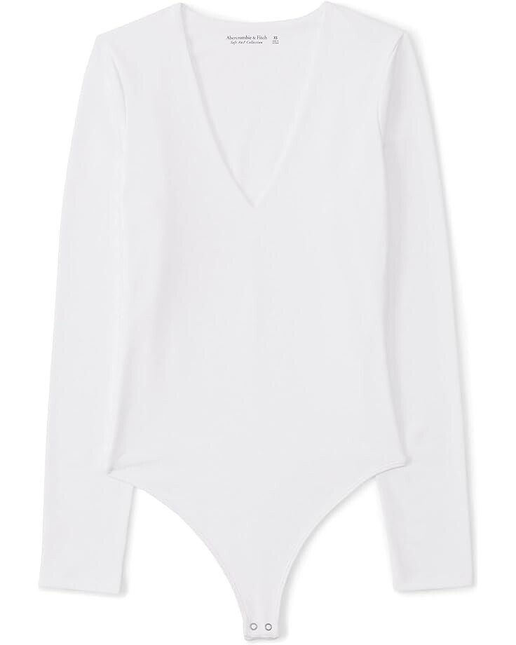 Боди Abercrombie & Fitch Long Sleeve Seamless V-Neck Bodysuit, цвет Brilliant White
Боди Abercrombie & Fitch Long Sleeve Seamless V-Neck Bodysuit, цвет Brilliant White