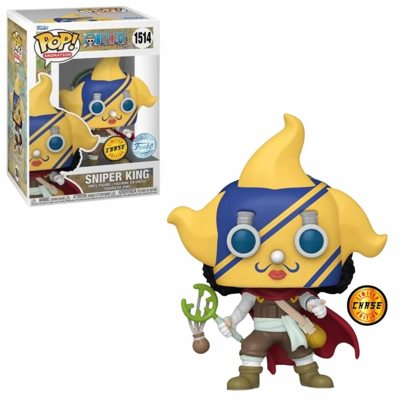 Забавная поп-фигурка! One Piece Sniper King (1514), эксклюзивная погоня Funko POP!
Забавная поп-фигурка! One Piece Sniper King (1514), эксклюзивная погоня Funko POP!