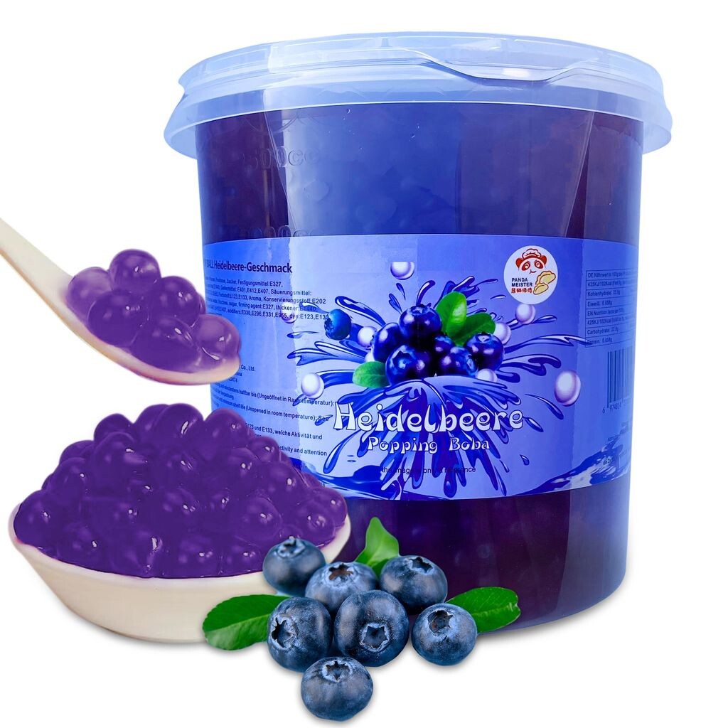 Bubble Tea Popping Boba-XXL Blueberry Boba 3 кг — натуральный и веганский — отличные идеи для приготовления пузырькового чая своими руками и фантастических вечеринок боба Pandameister
Bubble Tea Popping Boba-XXL Blueberry Boba 3 кг — натуральный и веганский — отличные идеи для приготовления пузырькового чая своими руками и фантастических вечеринок боба Pandameister