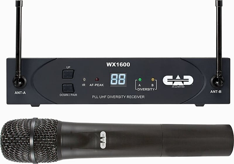 Микрофонная система CAD StagePass WX1600 Wireless Handheld Microphone - F Band (638-662 MHz)
Микрофонная система CAD StagePass WX1600 Wireless Handheld Microphone - F Band (638-662 MHz)