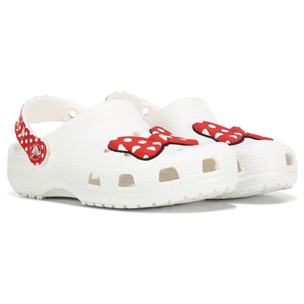 Детские классические сабо Disney Minnie Mouse для маленьких/больших детей Crocs, белый
Детские классические сабо Disney Minnie Mouse для маленьких/больших детей Crocs, белый