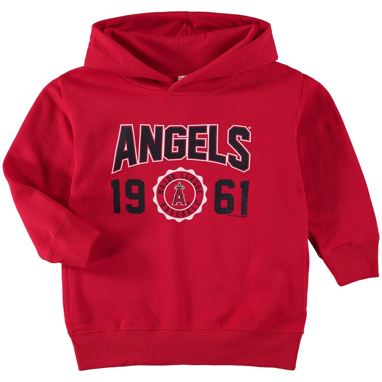 Флисовый пуловер с капюшоном для малышей Soft as a Grape Red Los Angeles Angels Unbranded
Флисовый пуловер с капюшоном для малышей Soft as a Grape Red Los Angeles Angels Unbranded