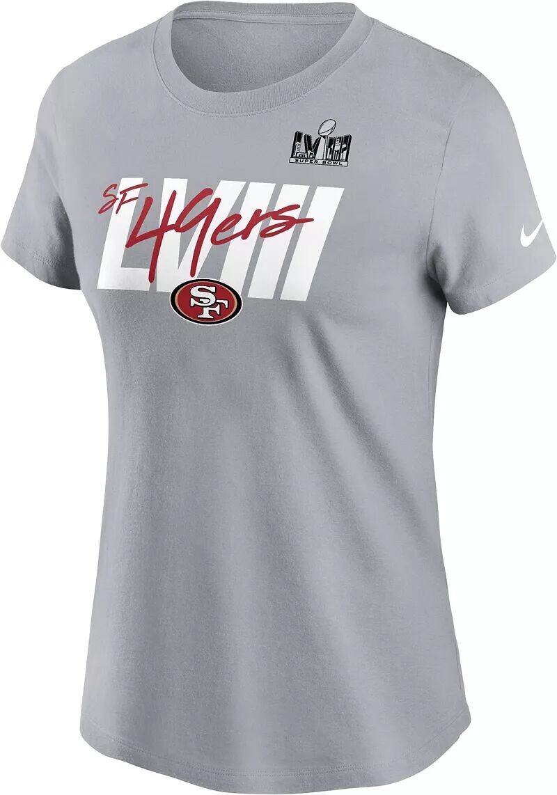 Женская футболка Nike с надписью San Francisco 49ers Super Bowl 2024 Super Bowl LVIII
Женская футболка Nike с надписью San Francisco 49ers Super Bowl 2024 Super Bowl LVIII