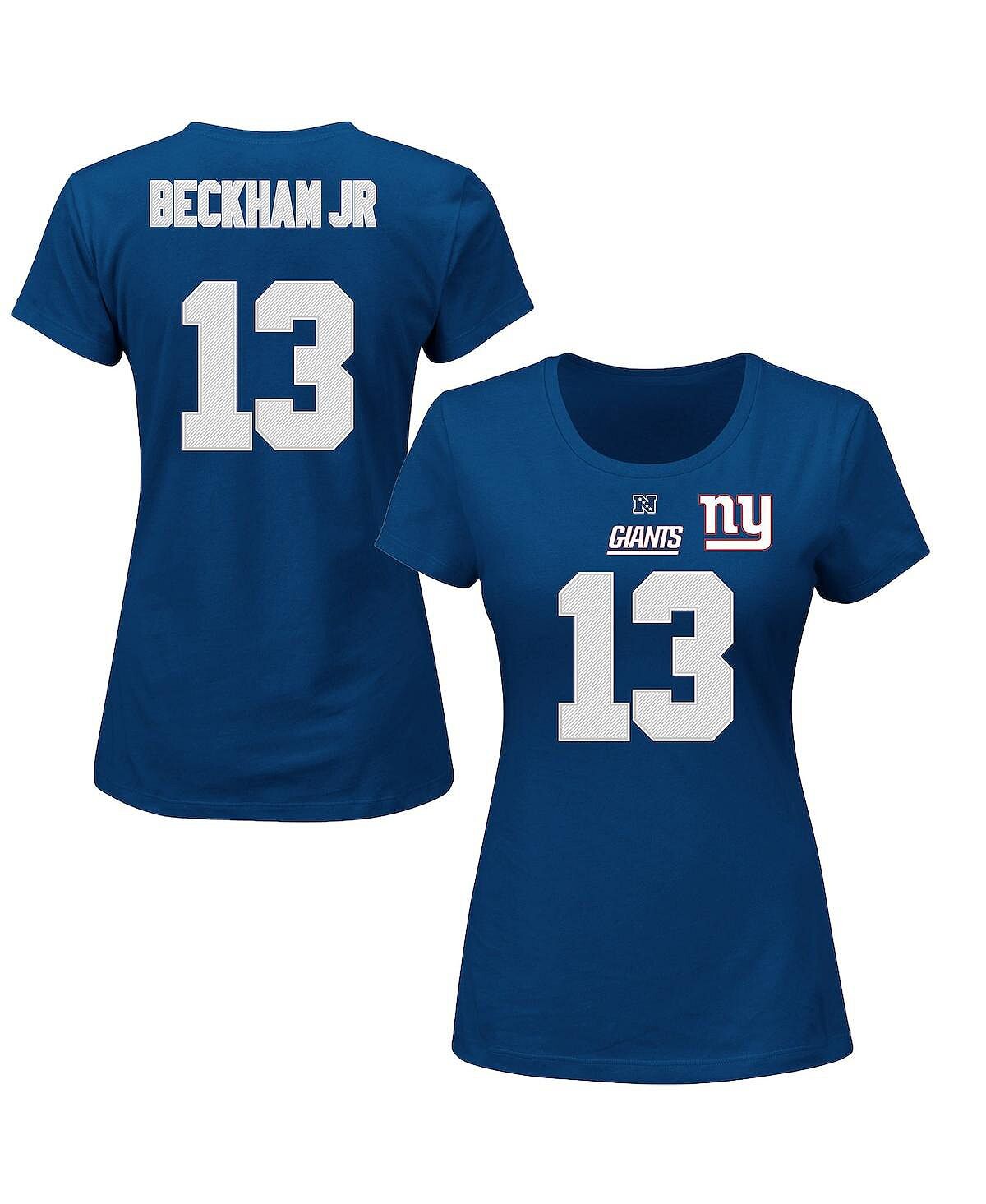 Женская футболка больших размеров с именем и номером Odell Beckham Jr. Royal New York Giants Majestic
Женская футболка больших размеров с именем и номером Odell Beckham Jr. Royal New York Giants Majestic