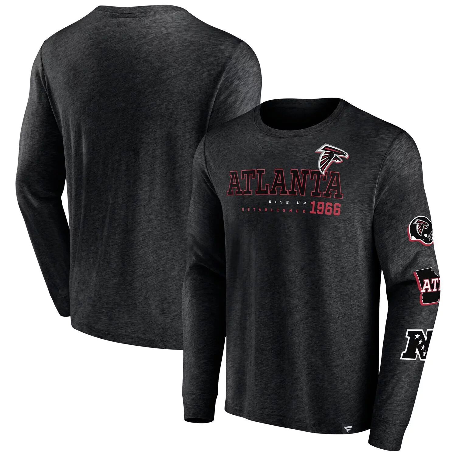 Мужская футболка Fanatics с логотипом Heather Black Atlanta Falcons High Whip Pitcher с длинными рукавами
Мужская футболка Fanatics с логотипом Heather Black Atlanta Falcons High Whip Pitcher с длинными рукавами