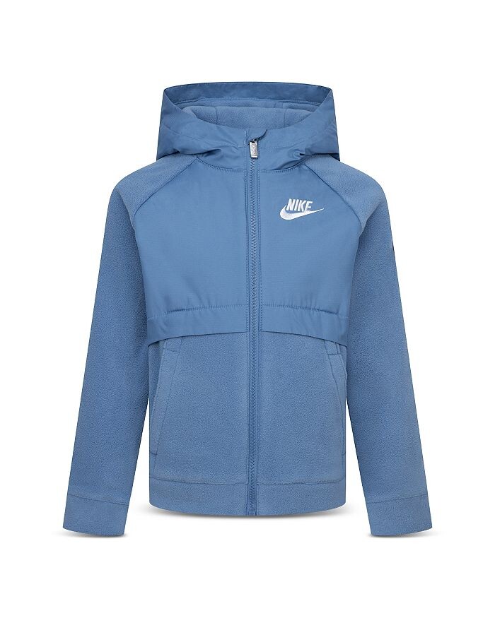 Куртка смешанного цвета с молнией и капюшоном Nike Aegean Storm для мальчиков — Littler Kid, синий
Куртка смешанного цвета с молнией и капюшоном Nike Aegean Storm для мальчиков — Littler Kid, синий