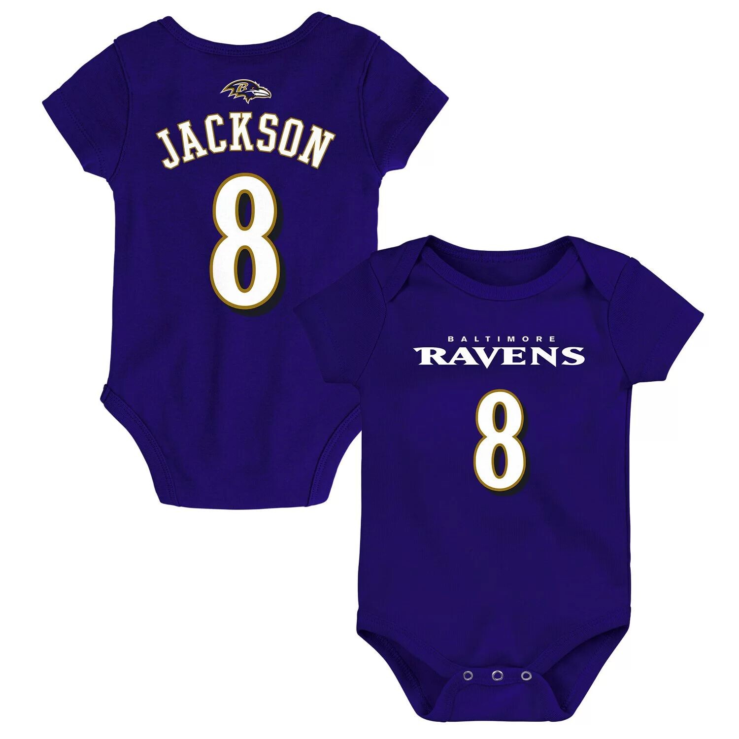 Боди для новорожденных Lamar Jackson Purple Baltimore Ravens Mainliner с именем и номером Outerstuff
Боди для новорожденных Lamar Jackson Purple Baltimore Ravens Mainliner с именем и номером Outerstuff