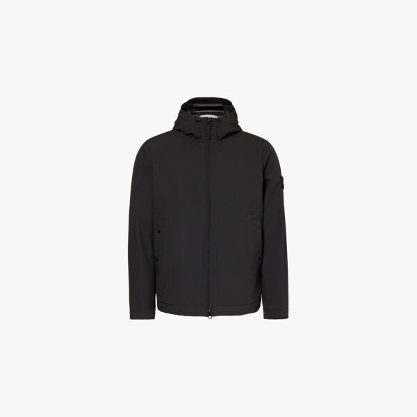 Куртка с капюшоном из эластичной ткани с фирменной нашивкой Stone Island, черный
Куртка с капюшоном из эластичной ткани с фирменной нашивкой Stone Island, черный