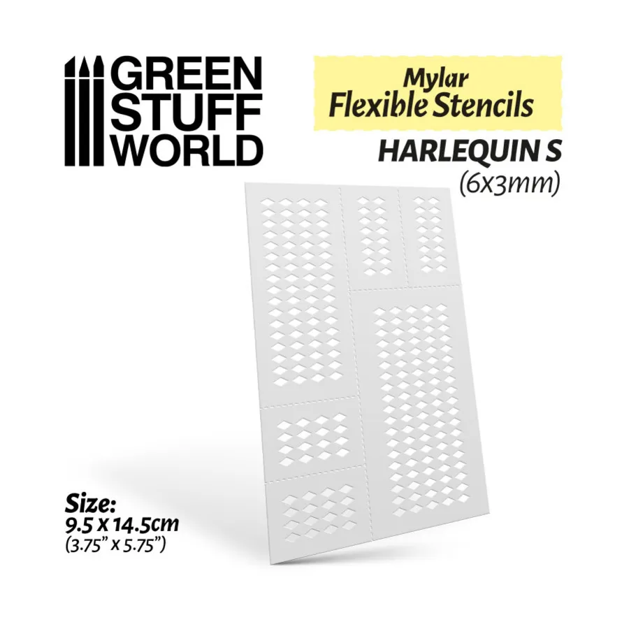 Гибкие майларовые трафареты — Арлекин (S), Accessories - Tape, Stencils, Adhesives, & Masking (Green Stuff World)
Гибкие майларовые трафареты — Арлекин (S), Accessories - Tape, Stencils, Adhesives, & Masking (Green Stuff World)