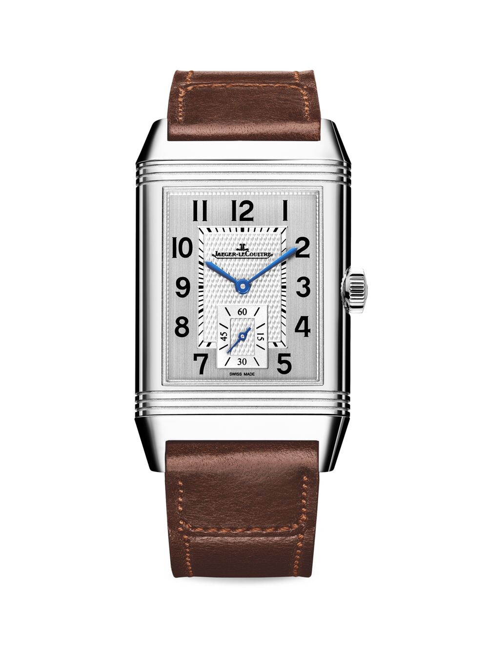 Часы Reverso Classic с большим корпусом из нержавеющей стали и кожаным ремешком Jaeger-LeCoultre, коричневый
Часы Reverso Classic с большим корпусом из нержавеющей стали и кожаным ремешком Jaeger-LeCoultre, коричневый
