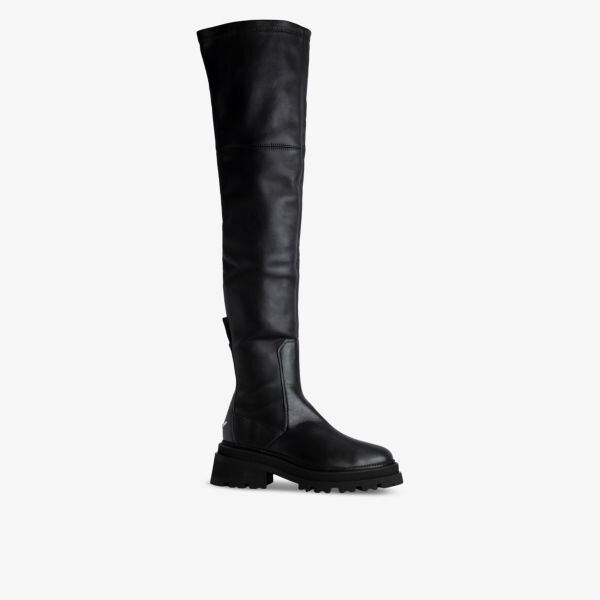 Кожаные ботинки челси выше колена с фирменным логотипом Ride Zadig&Voltaire, цвет noir
Кожаные ботинки челси выше колена с фирменным логотипом Ride Zadig&Voltaire, цвет noir