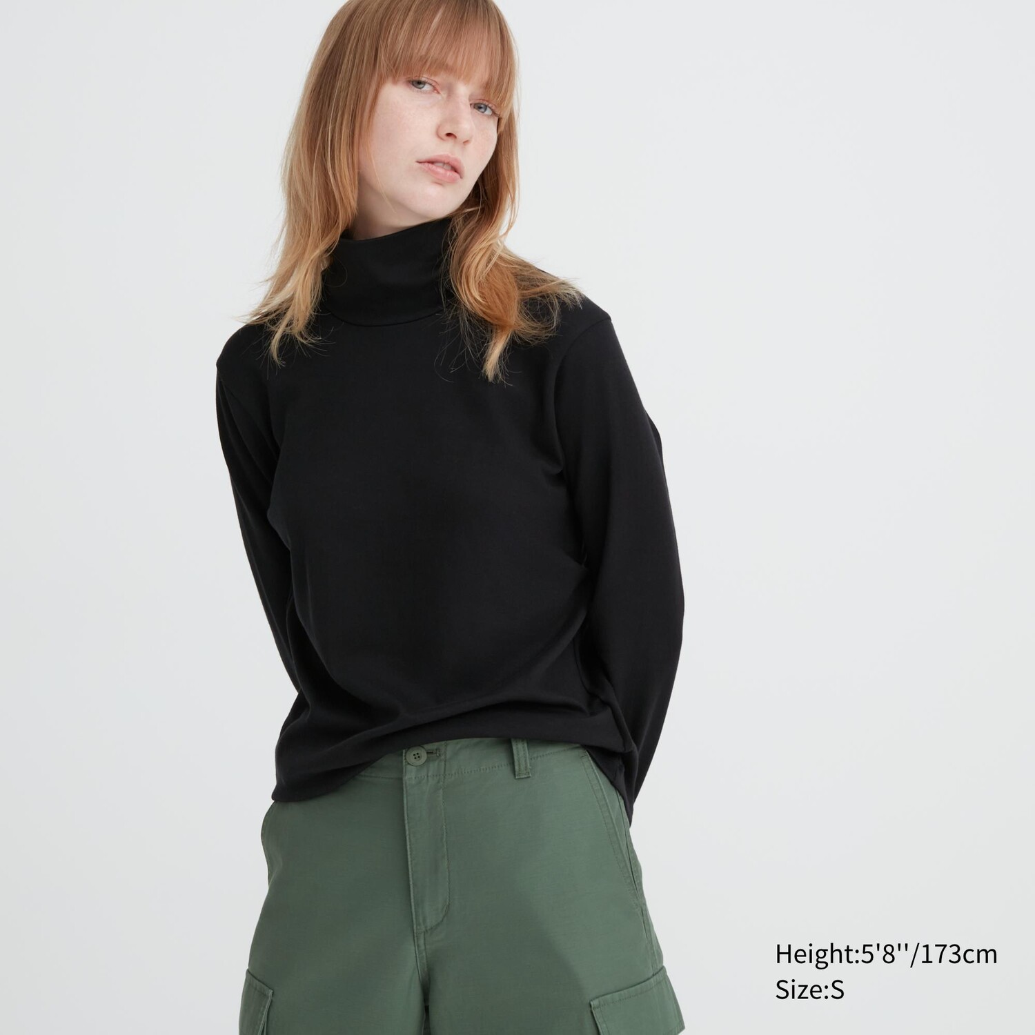 Топ из гладкого хлопка стрейч с высоким воротником и длинными рукавами Uniqlo, черный
Топ из гладкого хлопка стрейч с высоким воротником и длинными рукавами Uniqlo, черный