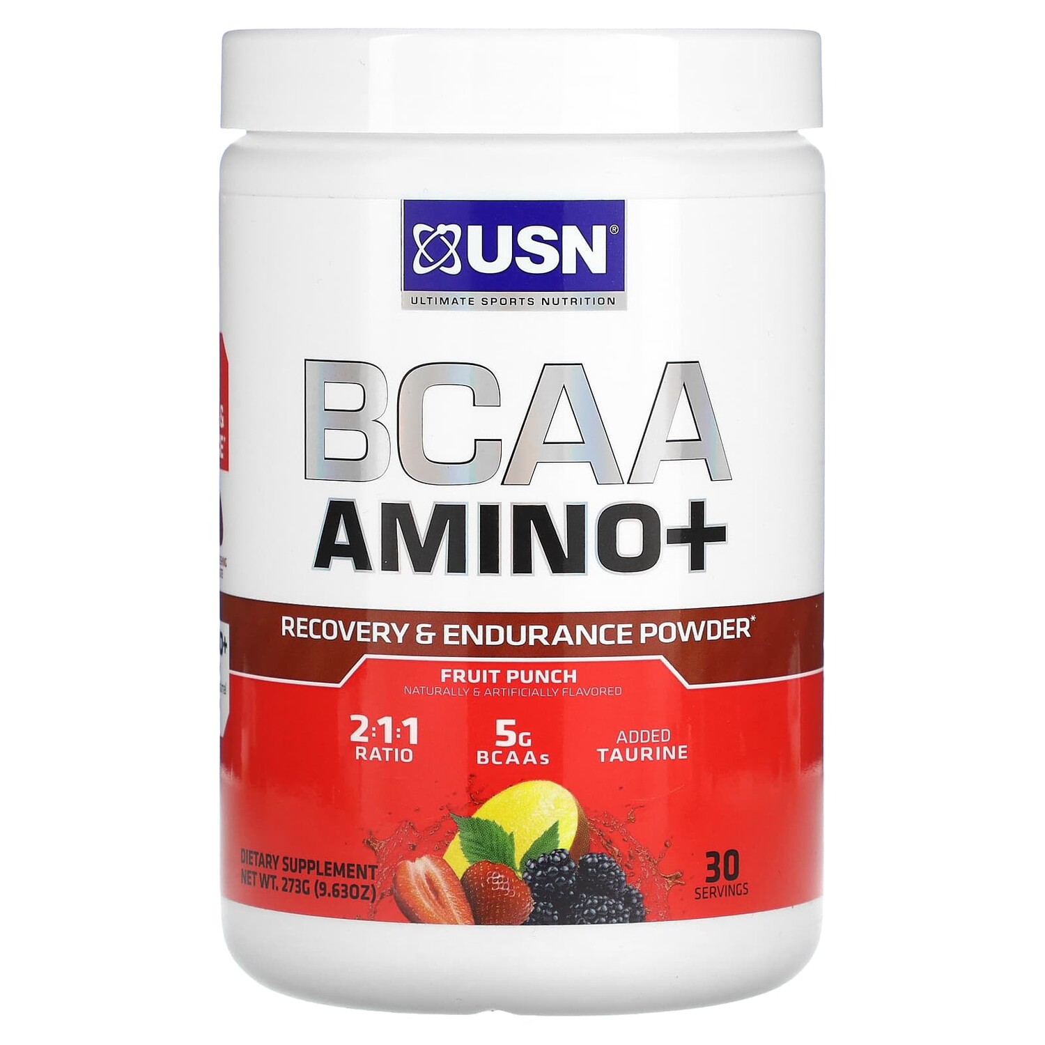 BCAA Amino +, порошок для восстановления и выносливости, фруктовый пунш, 273 г (9,63 унции), USN
BCAA Amino +, порошок для восстановления и выносливости, фруктовый пунш, 273 г (9,63 унции), USN