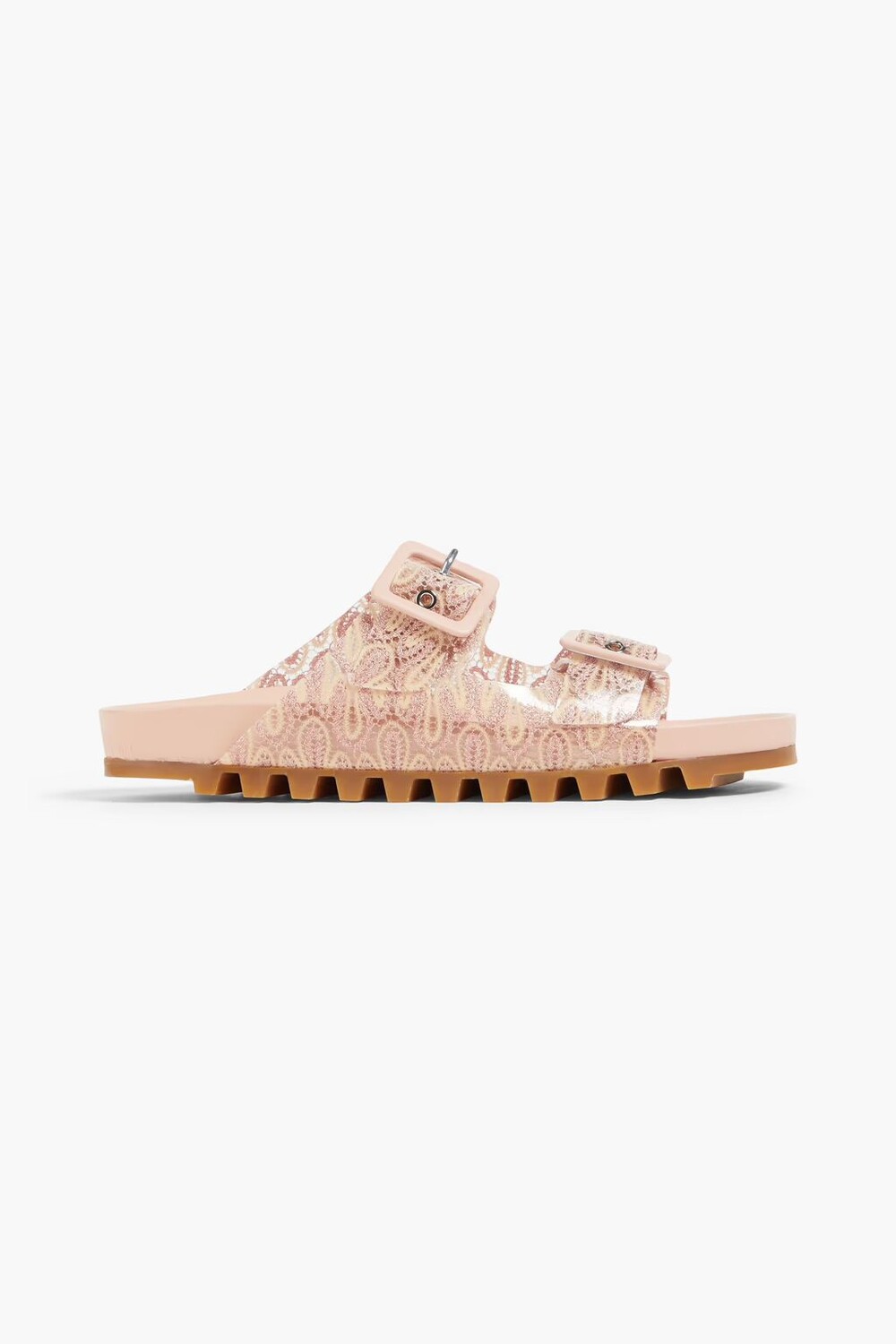 Сандалии из металлизированной вязки крючком и ПВХ с пряжками Missoni, розовый
Сандалии из металлизированной вязки крючком и ПВХ с пряжками Missoni, розовый