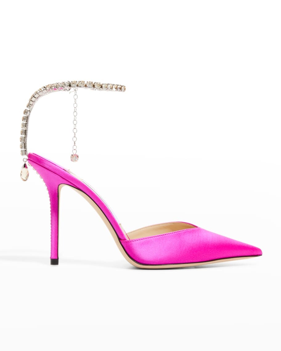 Сатиновые туфли-лодочки Saeda 100 мм с кристаллами и ремешком на щиколотке Jimmy Choo
Сатиновые туфли-лодочки Saeda 100 мм с кристаллами и ремешком на щиколотке Jimmy Choo