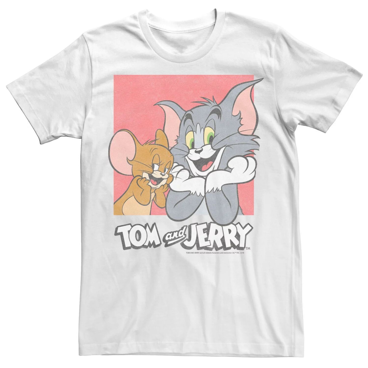 Мужская футболка с портретом Тома и Джерри и логотипом Looney Tunes Licensed Character
Мужская футболка с портретом Тома и Джерри и логотипом Looney Tunes Licensed Character