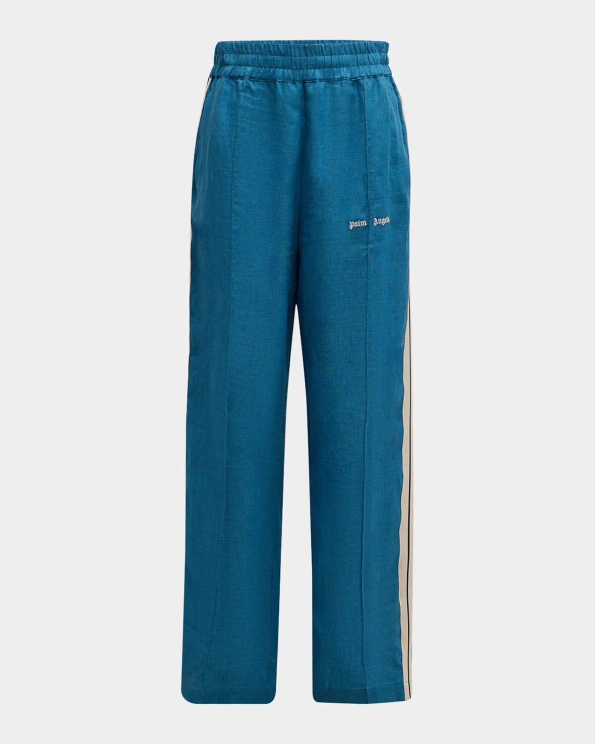 Мужские легкие льняные спортивные брюки Palm Angels, цвет Indigo Blue Off Whi
Мужские легкие льняные спортивные брюки Palm Angels, цвет Indigo Blue Off Whi