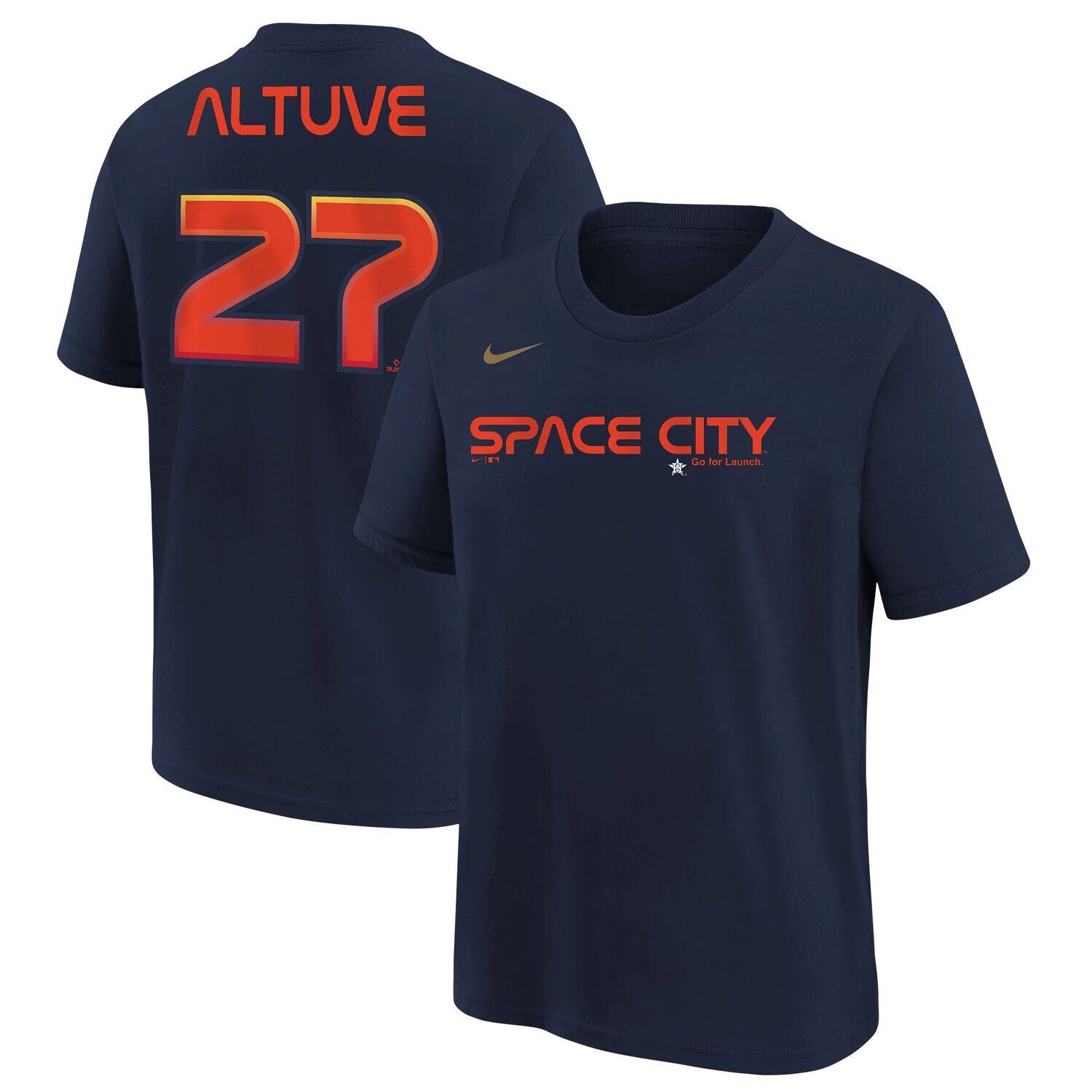 Молодежная футболка Nike Jose Altuve Navy Houston Astros 2022 City Connect с именем и номером Nike
Молодежная футболка Nike Jose Altuve Navy Houston Astros 2022 City Connect с именем и номером Nike