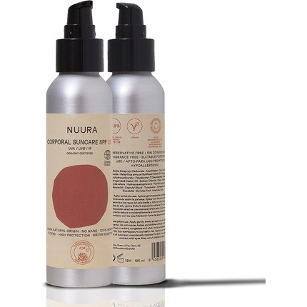 Nuura Natural Solar Emulsion Биосертифицированный солнцезащитный крем Spf 50 UVA/UVB/Ir 125 мл, Nuura. One Body, One Planet
Nuura Natural Solar Emulsion Биосертифицированный солнцезащитный крем Spf 50 UVA/UVB/Ir 125 мл, Nuura. One Body, One Planet