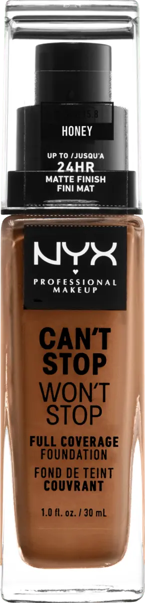 Тональный крем Can't Stop Won't Stop 24-Hour Honey 15.8 30мл NYX PROFESSIONAL MAKEUP
Тональный крем Can't Stop Won't Stop 24-Hour Honey 15.8 30мл NYX PROFESSIONAL MAKEUP