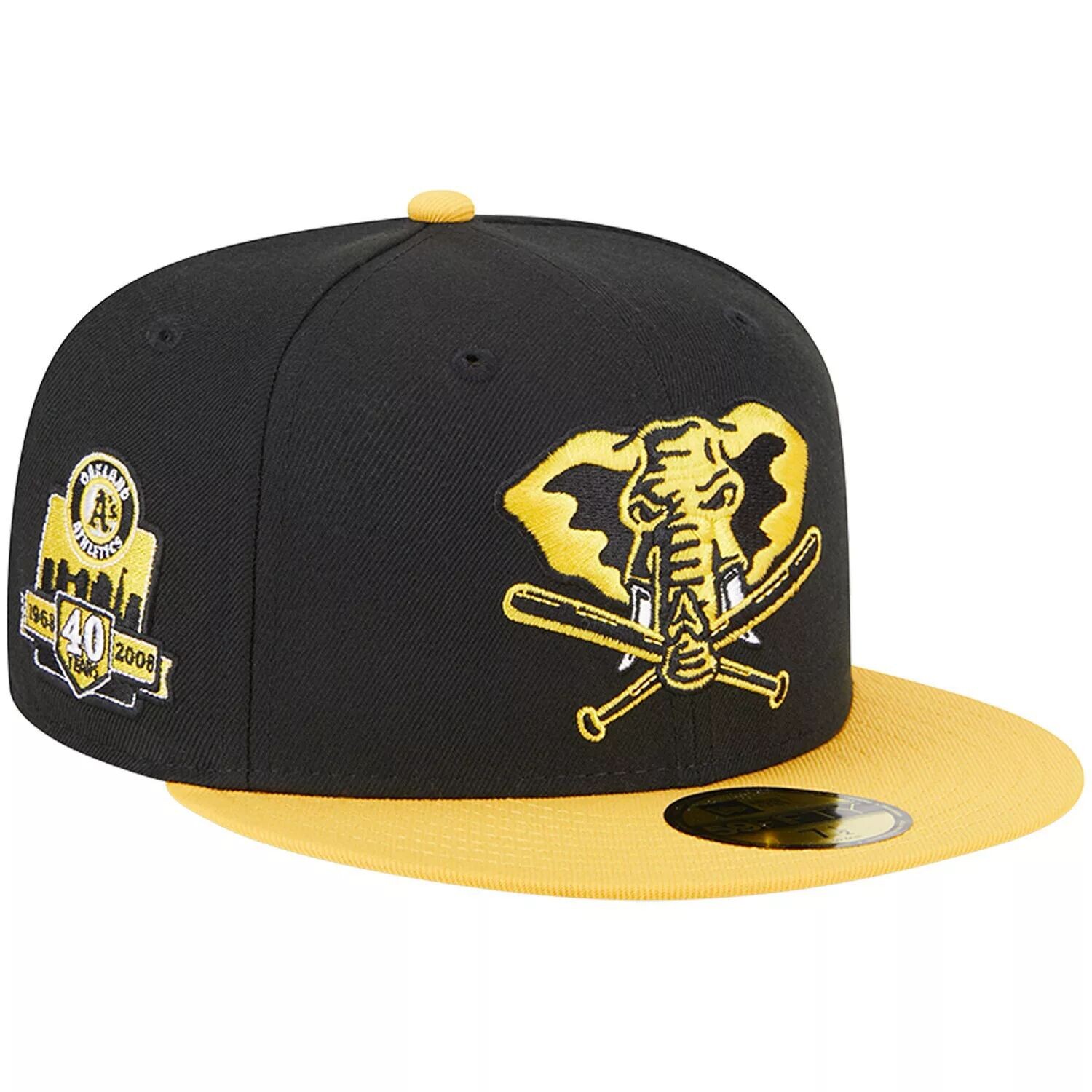 Мужская приталенная кепка New Era черного/золотого цвета Oakland Athletics 59FIFTY
Мужская приталенная кепка New Era черного/золотого цвета Oakland Athletics 59FIFTY