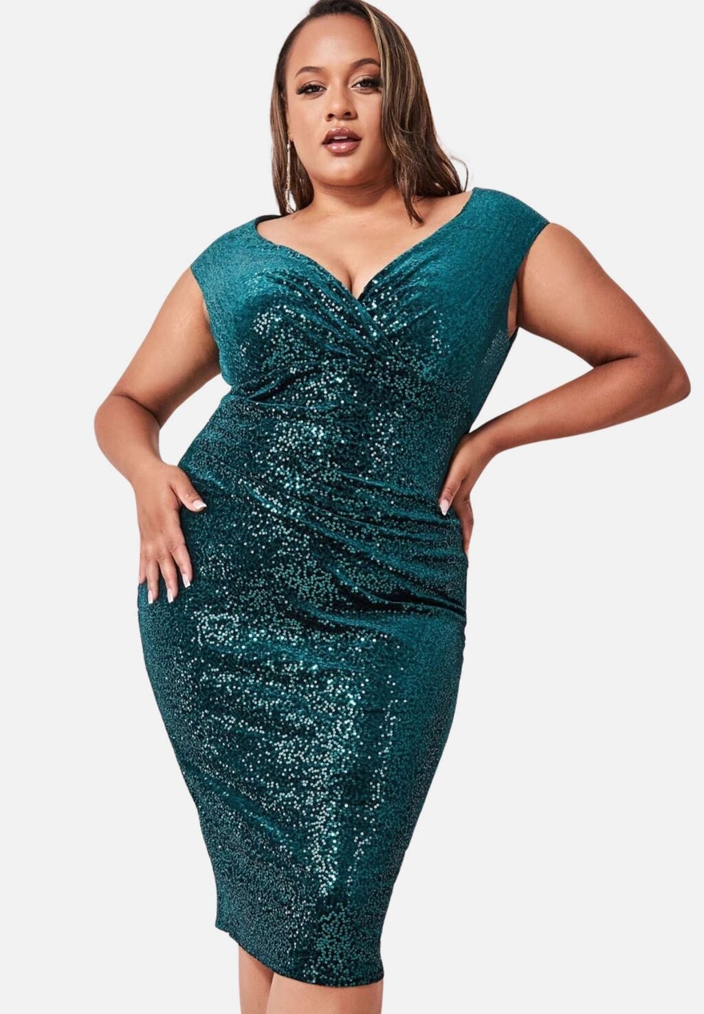 Коктейльное платье / Вечернее платье PLUS SEQUIN BARDOT MIDI Goddiva, темно-зеленый, Черный
Коктейльное платье / Вечернее платье PLUS SEQUIN BARDOT MIDI Goddiva, темно-зеленый, Черный